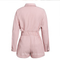 New Season Design Fashion Plain for Woman Short Sets Women Custom Pink Two Piece Pants Set